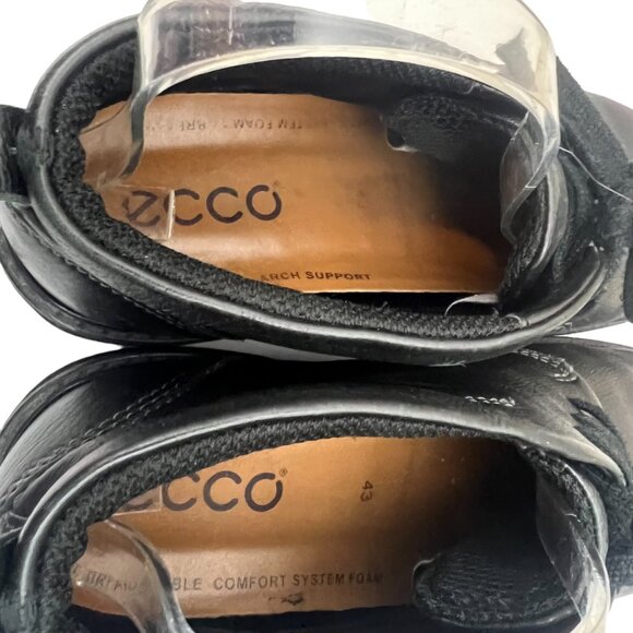 Ecco Men's Turn GTX Black Leather &‎ GorTex Tie Chukka Boots Size 13 - Picture 4 of 7